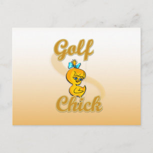 Golf Chick Briefkaart