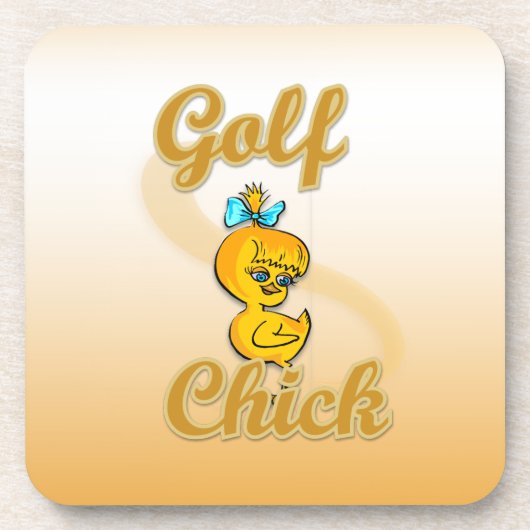 Golf Chick Onderzetter (Voorkant)