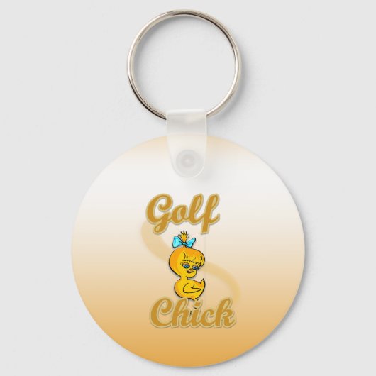 Golf Chick Sleutelhanger (Voorkant)