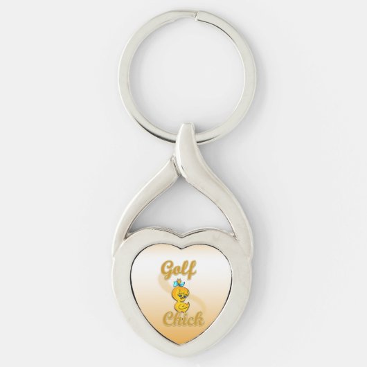 Golf Chick Sleutelhanger (Voorkant)
