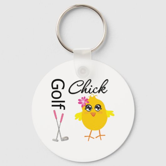 Golf Chick Sleutelhanger (Voorkant)