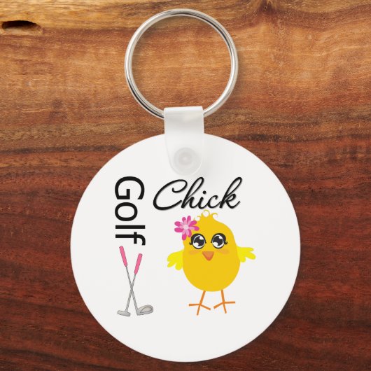 Golf Chick Sleutelhanger (Voorkant)