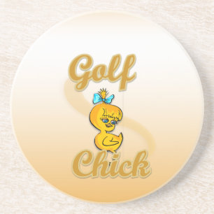Golf Chick Zandsteen Onderzetter