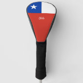 Golf Chili en Chileense vlag/Golf Clubs Hoesjes Golfheadcover (Voorkant)