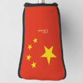 Golf China & Chinese vlag/Golf Clubs Hoesjes Golfheadcover (Draai 90)