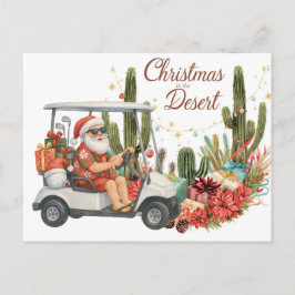 Golf Christmas Arizona  with Santa Claus Feestdagenkaart