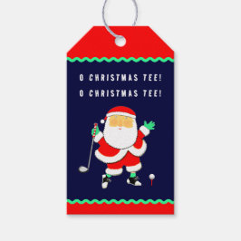 Golf Christmas Cadeaulabel