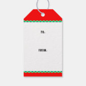 Golf Christmas Cadeaulabel (Achterkant)