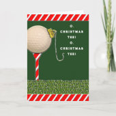 Golf Christmas Feestdagen Kaart (Voorkant)