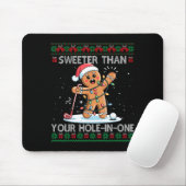 Golf Christmas Gingerbread Sweeter Than Your Hole- Muismat (Met muis)