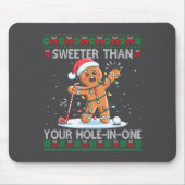 Golf Christmas Gingerbread Sweeter Than Your Hole- Muismat (Voorkant)