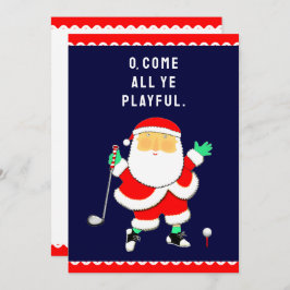 Golf Christmas Greeting Feestdagenkaart