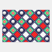 Golf Christmas Holiday Gift Inpakpapier Vel (Voorkant 2)
