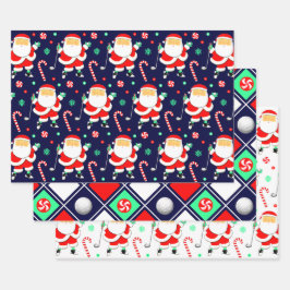 Golf Christmas Holiday Gift Inpakpapier Vel