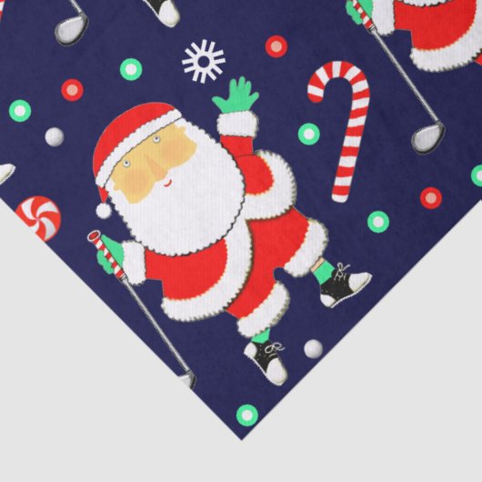 Golf Christmas Holiday Gift Tissuepapier (Detail)
