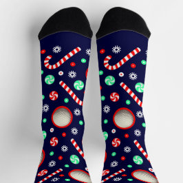 Golf Christmas Holiday Gifts Socks Sokken