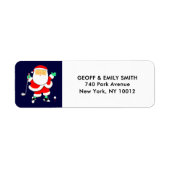 Golf Christmas Holiday Label (Voorkant)