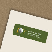 Golf Christmas Joy Retouradres Etiket