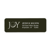 Golf Christmas Joy Retouradres Etiket (Voorkant)