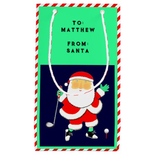 Golf Christmas Klein Cadeauzakje (Voorkant)