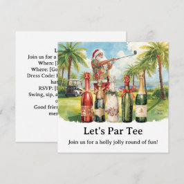 Golf Christmas Party Let’s Par tee with Santa  Kaart
