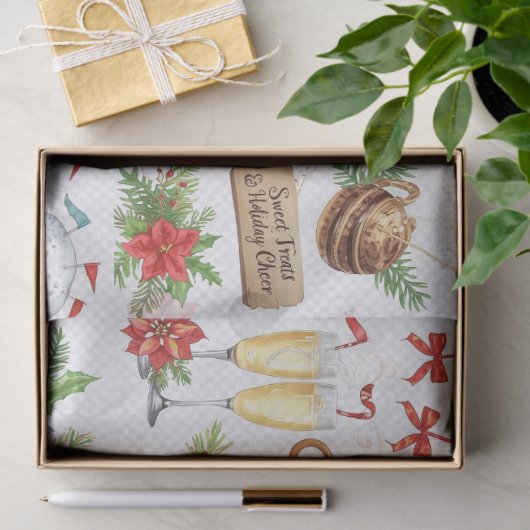 Golf Christmas Party with golf bakery themed Tissuepapier (Geschenk)