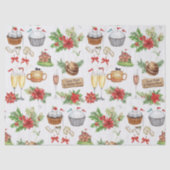 Golf Christmas Party with golf bakery themed Tissuepapier (Voorkant)