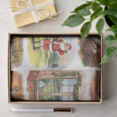 Golf Christmas Party with golf themed Tissuepapier (Geschenk)