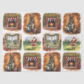 Golf Christmas Party with golf themed Tissuepapier (Voorkant)