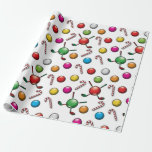 Golf Christmas Pattern Design Cadeaupapier<br><div class="desc">Custom Elegant Golf Christmas Design van Edward Eksi. Eenvoudige aanpassing van INITIALEN en TEKSTEN voor uw behoeften.</div>