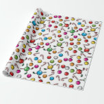 Golf Christmas Pattern Design Cadeaupapier<br><div class="desc">Custom Elegant Golf Christmas Design van Edward Eksi. Eenvoudige aanpassing van INITIALEN en TEKSTEN voor uw behoeften.</div>