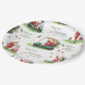 Golf Christmas Santa Golfer Course kan bij u zijn Papieren Bordje (Gekanteld)