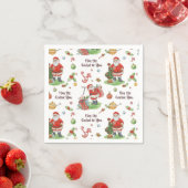 Golf Christmas Santa Golfer Course kan bij u zijn Servet (Insitu)