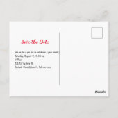 Golf Christmas save the date with golf themed Briefkaart (Achterkant)
