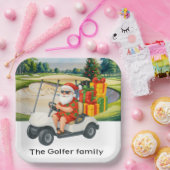 Golf Christmas Summer July Hawaii golfing themed  Papieren Bordje (Feest)
