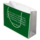 Golf Christmas themed gifts for golfer Groot Cadeauzakje (Achterkant Gekanteld)