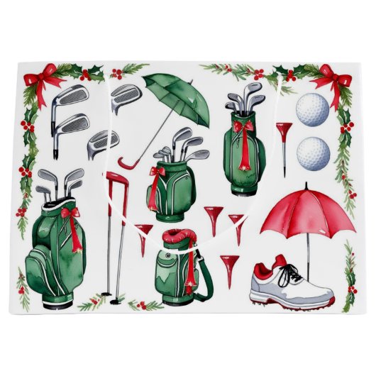 Golf Christmas themed gifts for golfer Groot Cadeauzakje (Voorkant)