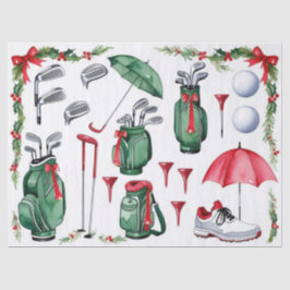 Golf Christmas themed gifts for golfer Tissuepapier