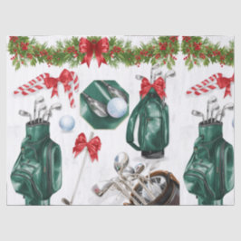 Golf Christmas themed gifts for golfer Tissuepapier