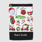 Golf Christmas themed Golfhanddoek (Voorkant)