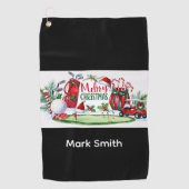 Golf Christmas themed Golfhanddoek (Voorkant)