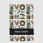 Golf Christmas themed   Golfhanddoek (Voorkant)