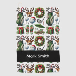 Golf Christmas themed   Golfhanddoek