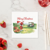 Golf Christmas with Santa Claus golfing Servet (Insitu)