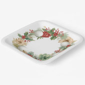 Golf Christmas Wreath with Golf Ball Wreath  Papieren Bordje (Gebogen)