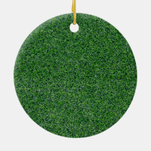 Golf Christmas Wreath with Golfer Name Keramisch Ornament (Achterkant)