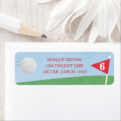 Golf Classic Feest Terug Adres Etiket (Insitu)
