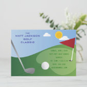 Golf Classic Invitation Kaart (Staand voorkant)