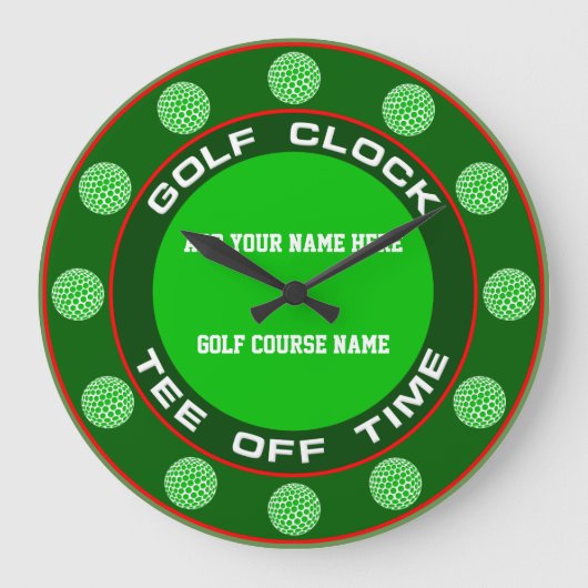 Golf Clock Grote Klok (Voorkant)