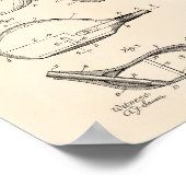 Golf Club 1926 Patent Art - Old Peper Poster (Hoek)